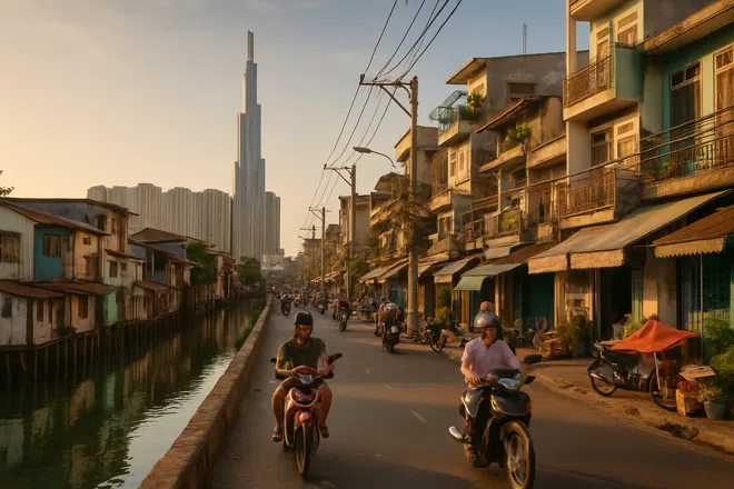 Atmosphere of Binh Thanh District, Saigon