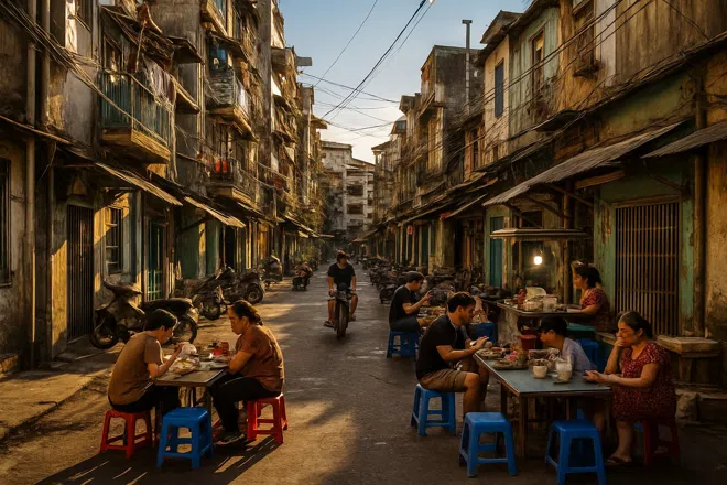 Atmosphere of District 4, Saigon