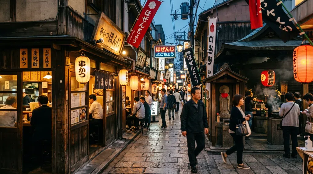 오사카의 장면을 보여주는 영상