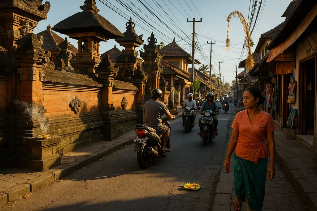 Etableringsscene på Bali