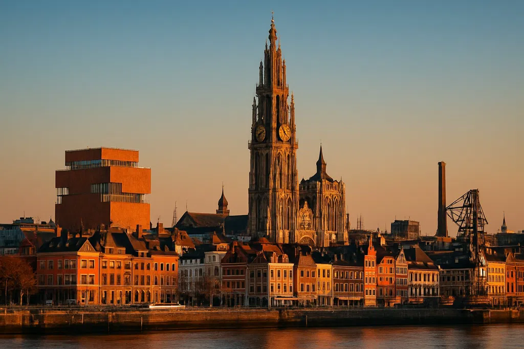 Etablerende scene af Antwerpen