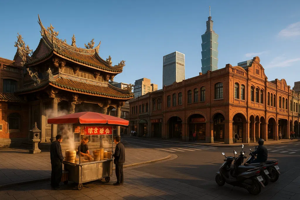 Scène d'établissement de Taipei