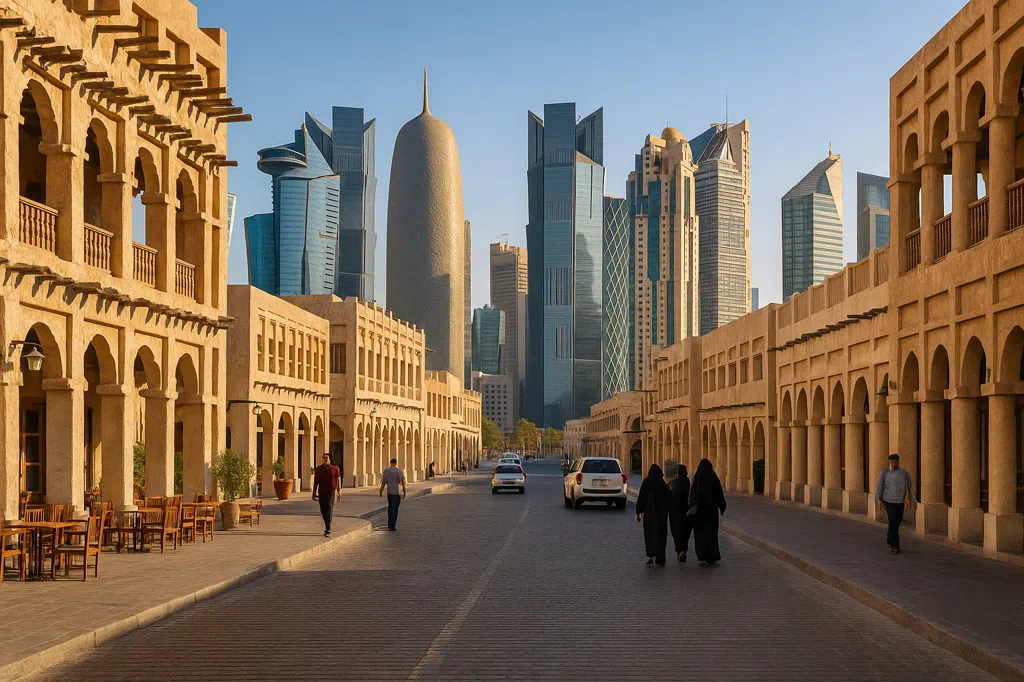 Het vastleggen van de sfeer van Doha