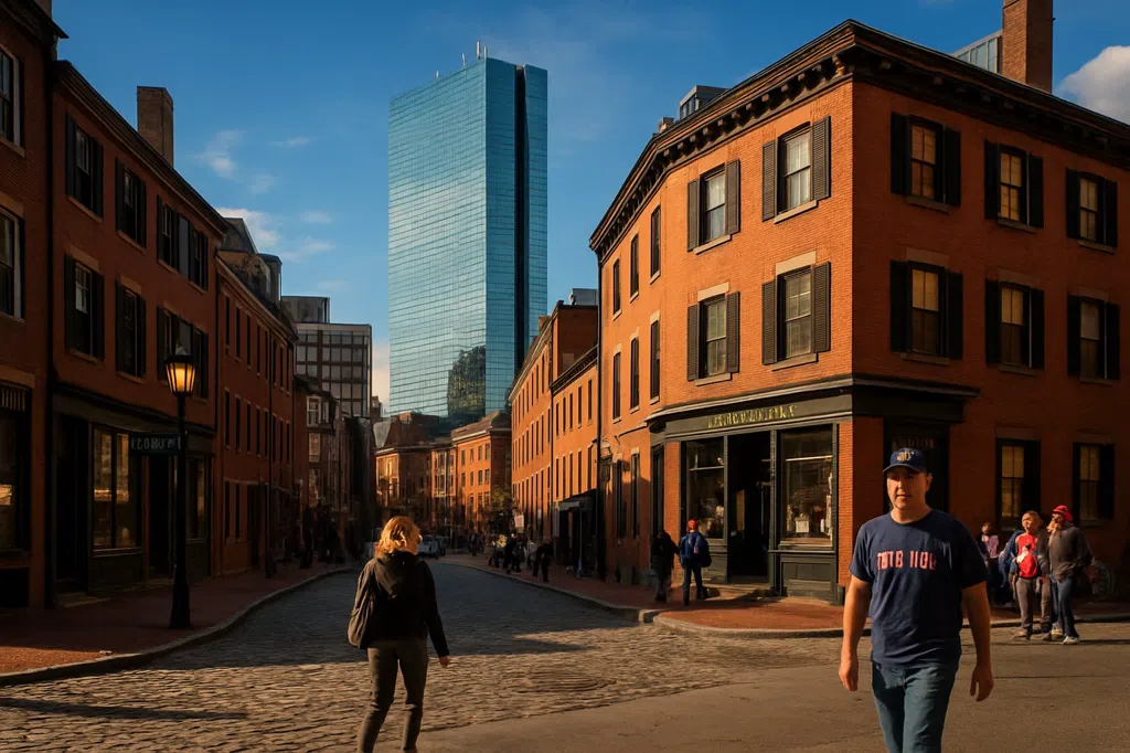 Establishing scene of Boston