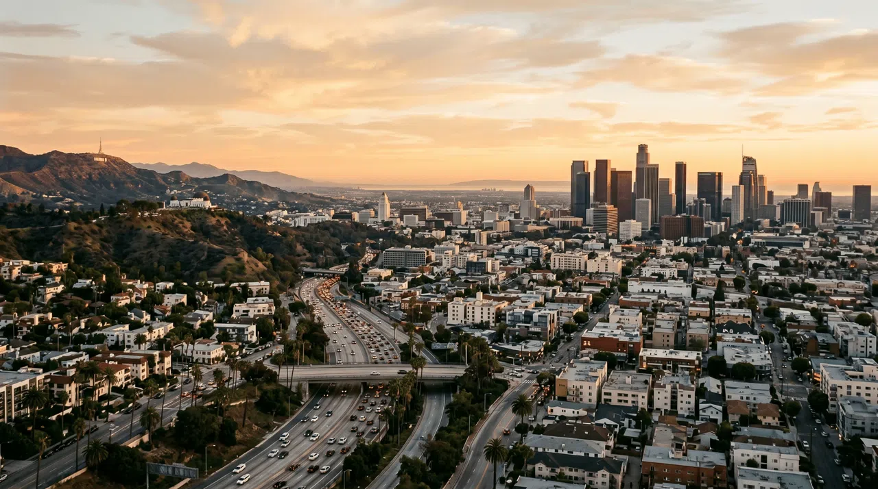 Los Angeles at golden hour