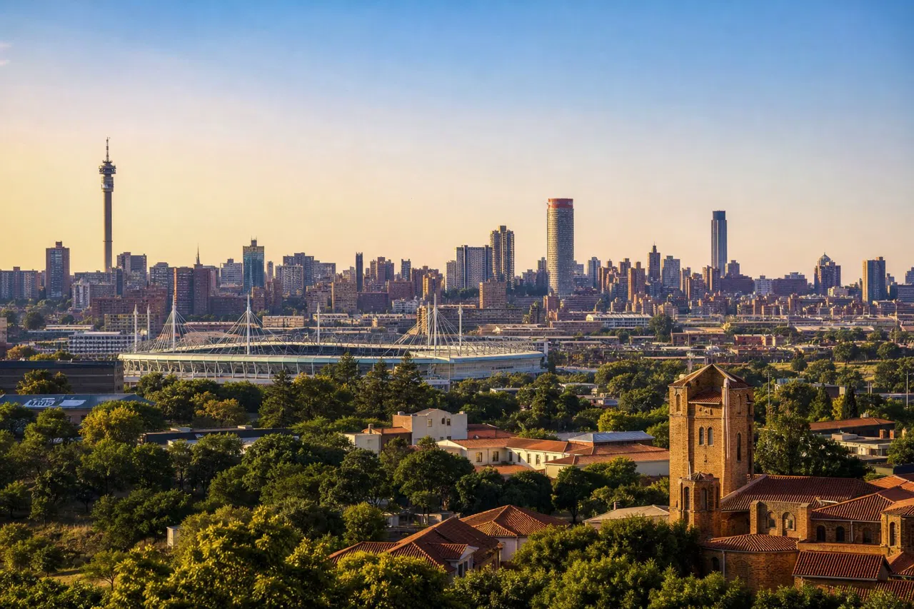 Johannesburg at golden hour
