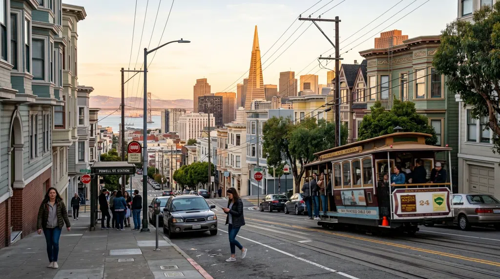 Scena caratteristica di San Francisco