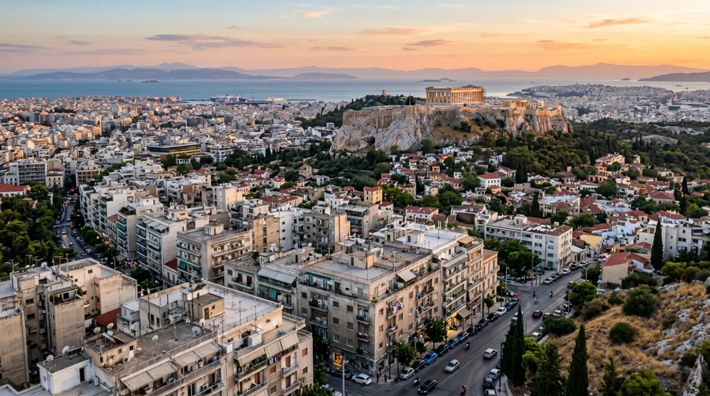 Plan d'ambiance d'Athènes