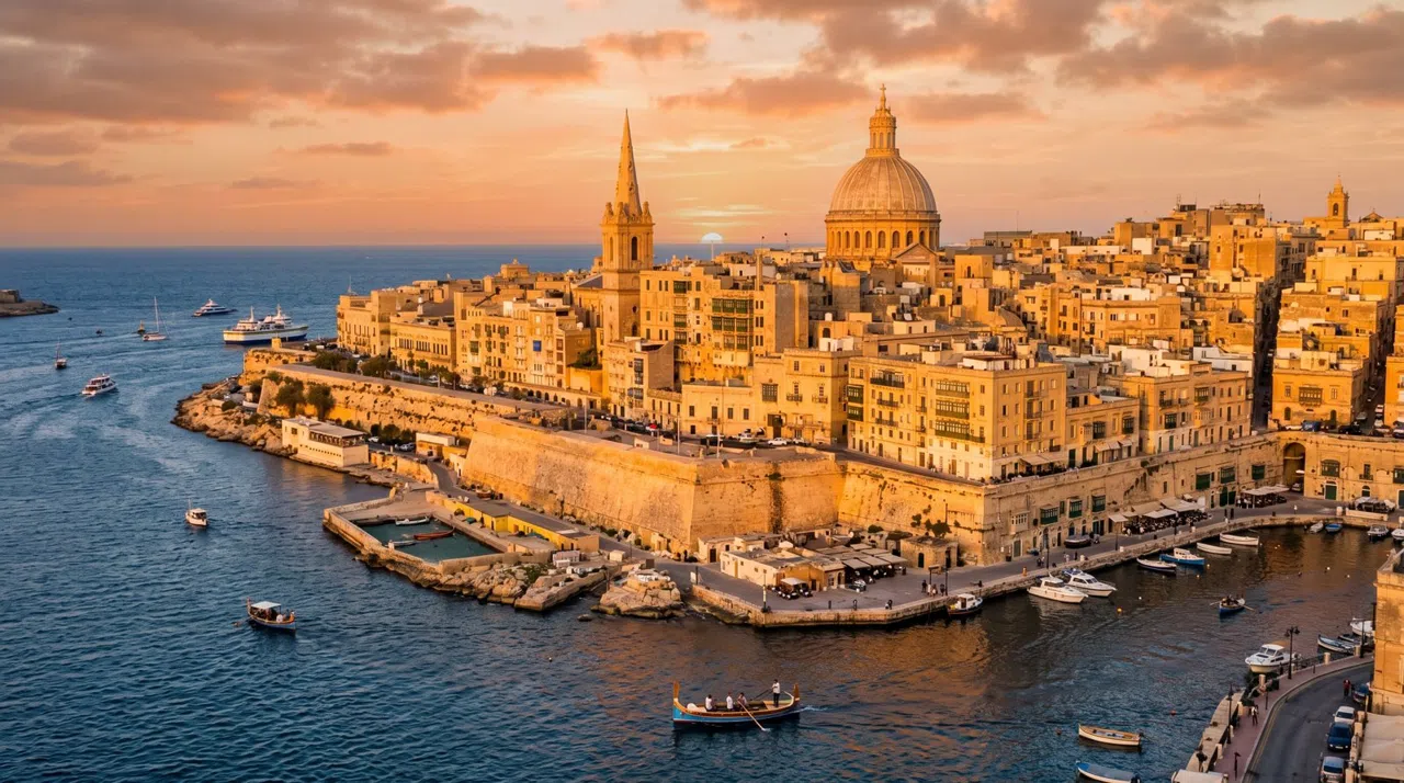 Valletta at golden hour