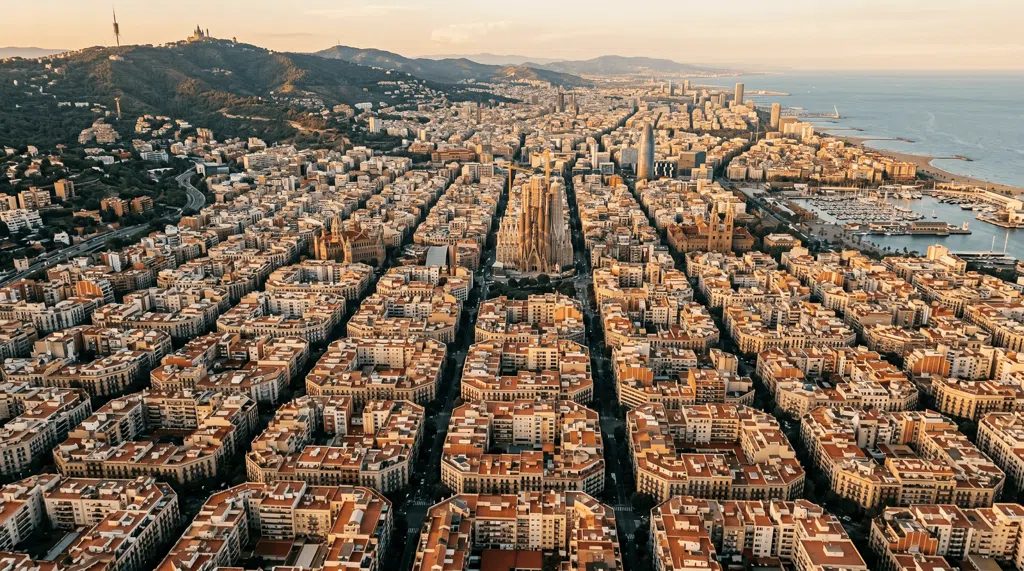 Establishing shot van Barcelona