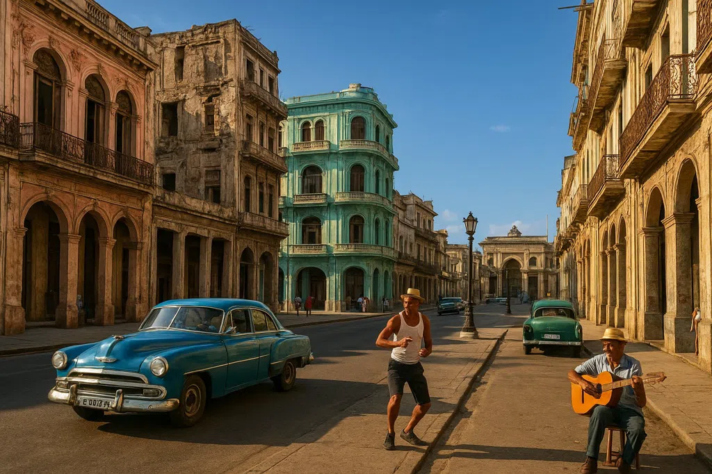 Escena de establecimiento de La Habana