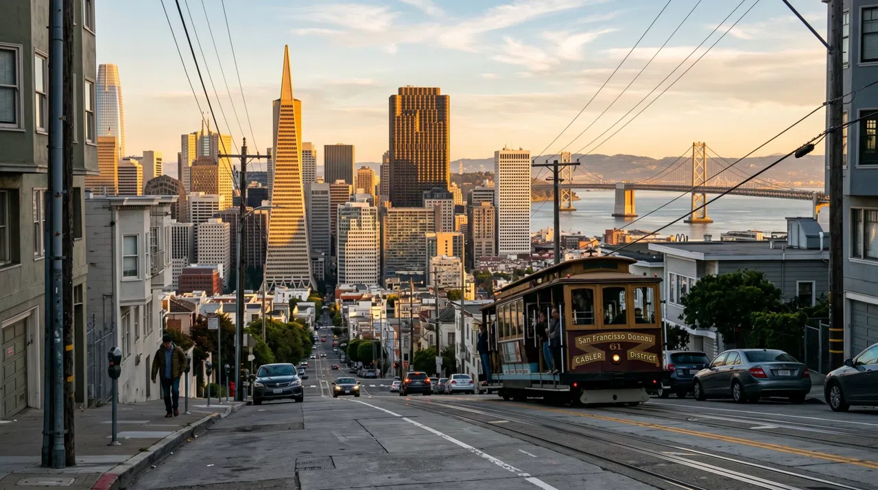 San Francisco at golden hour