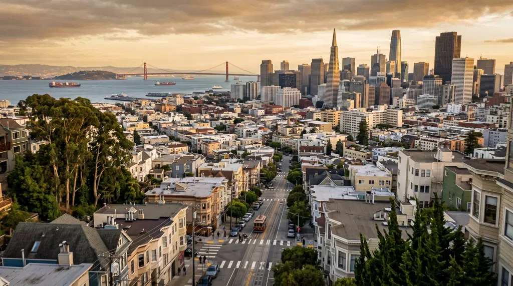 Scena caratteristica di San Francisco