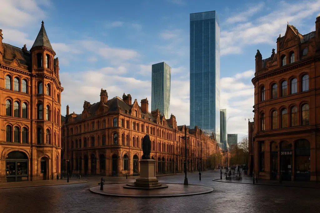 Overzichtsscène van Manchester