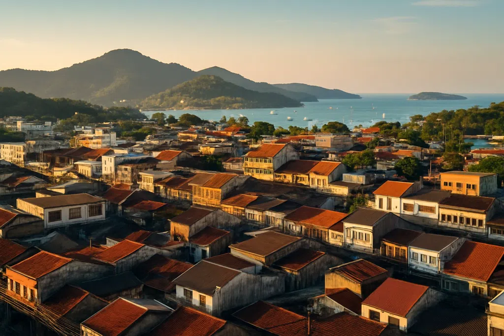 Establishing scene of Phuket