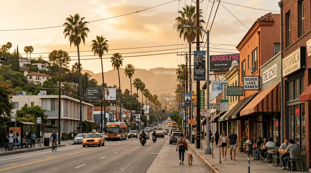 Etablerende scene i Los Angeles