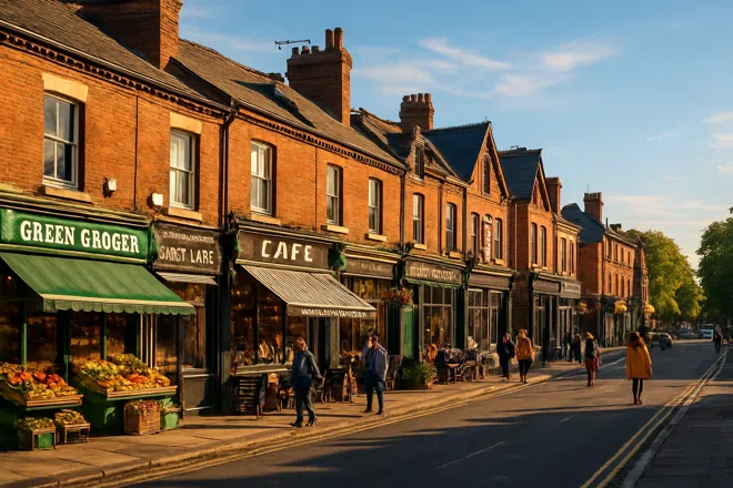 Ambiente de Lark Lane y Aigburth, Liverpool
