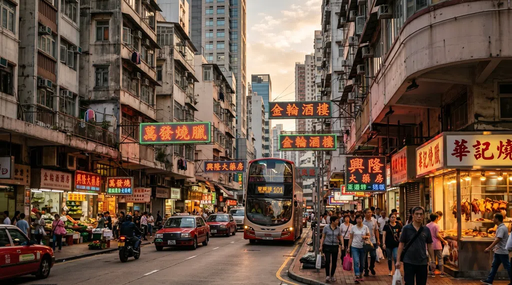 Estableciendo la escena de Hong Kong
