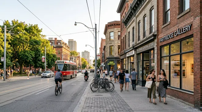 Stemningen i West Queen West, Toronto