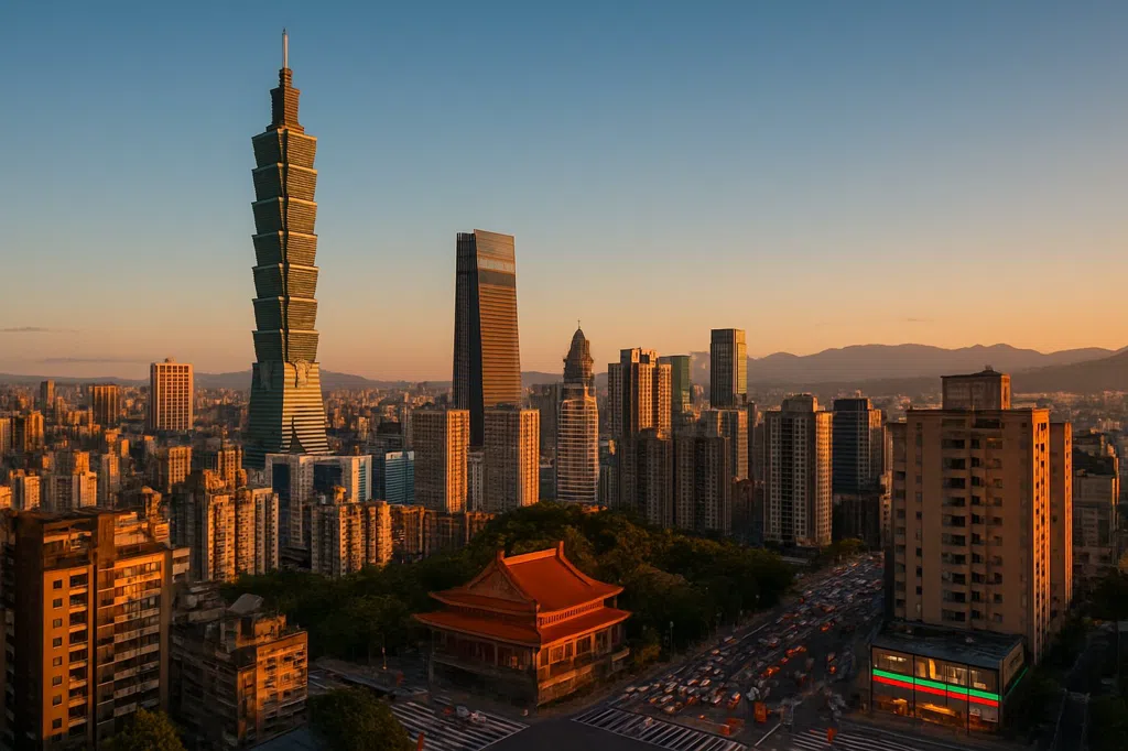 Scène d'établissement de Taipei