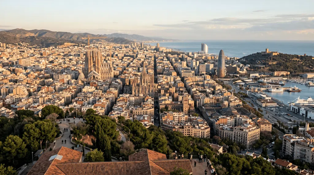 Establishing shot van Barcelona