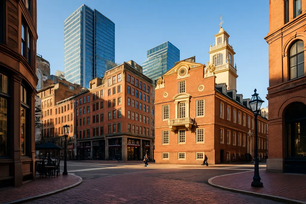 Establishing scene of Boston