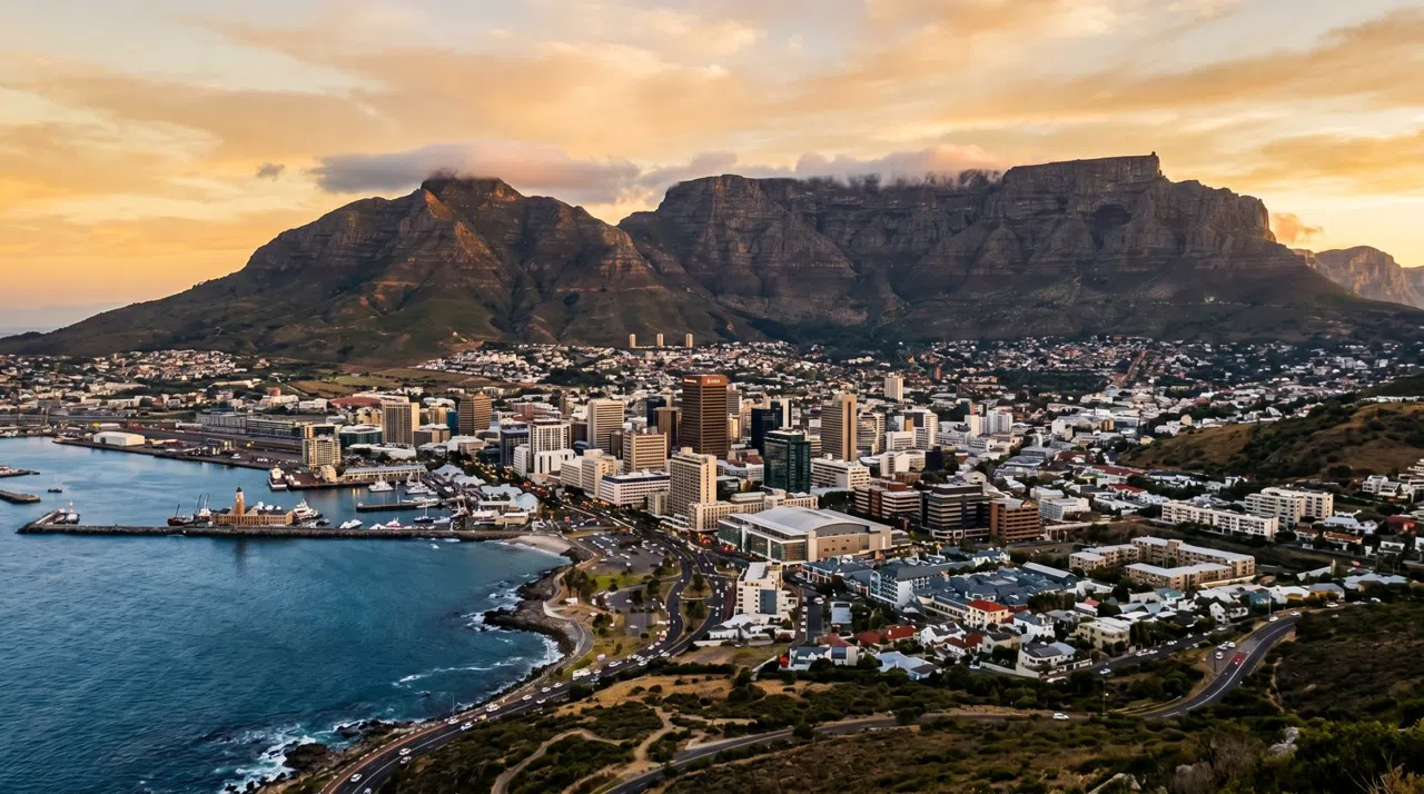 Cape Town at golden hour