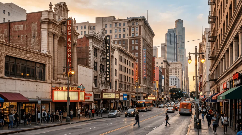 Etablerende scene i Los Angeles