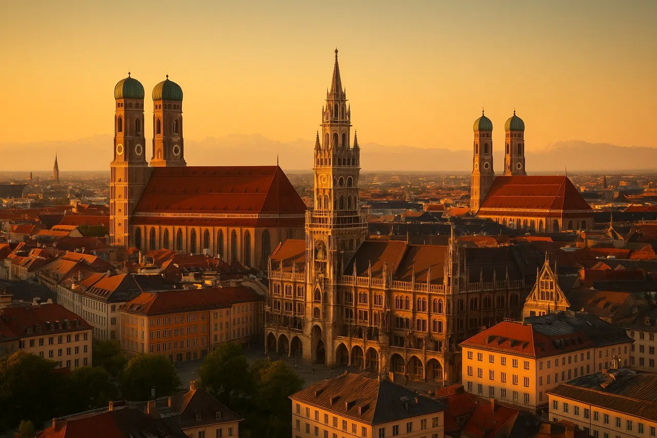 Munich at golden hour