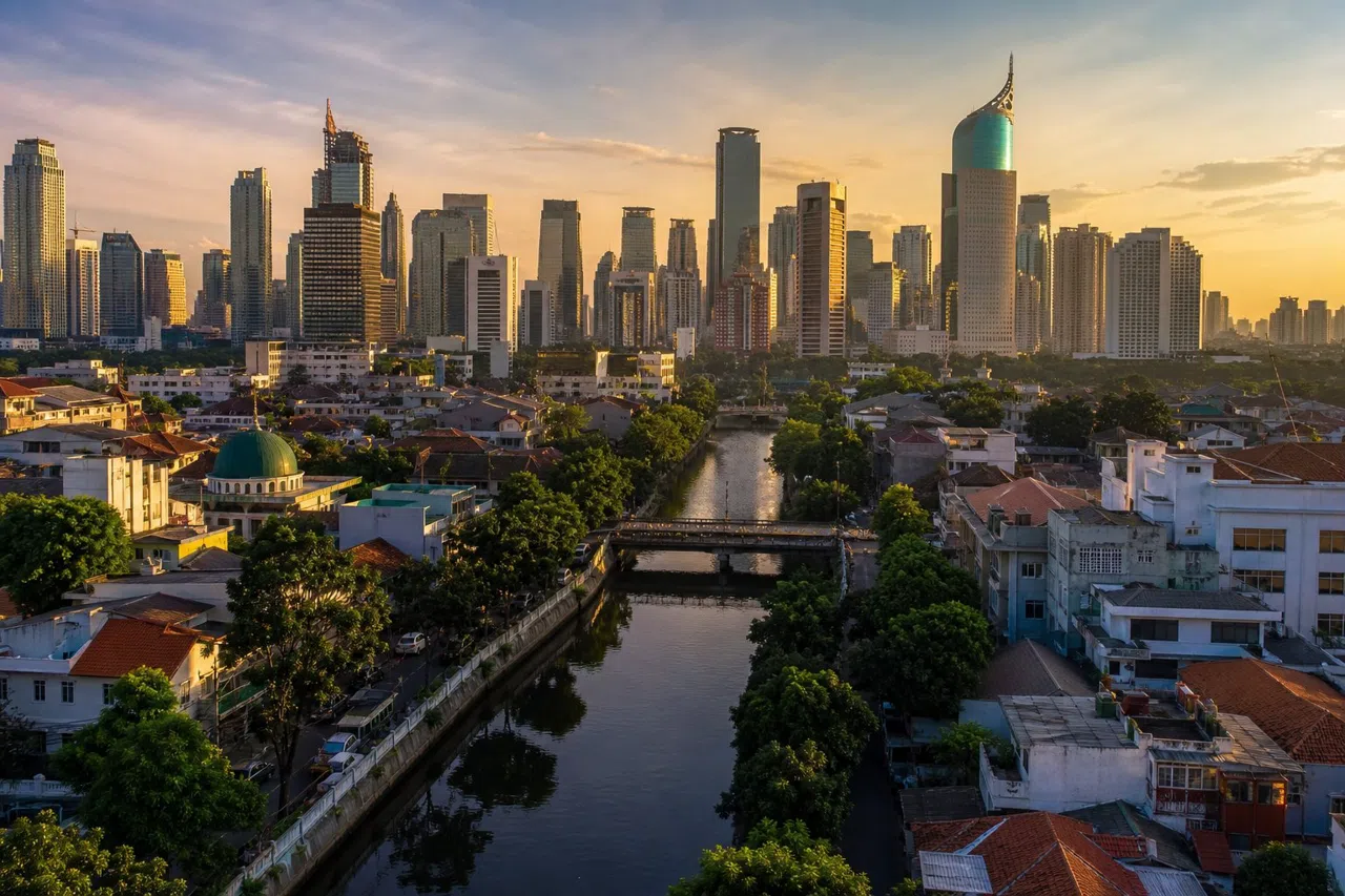 Jakarta at golden hour