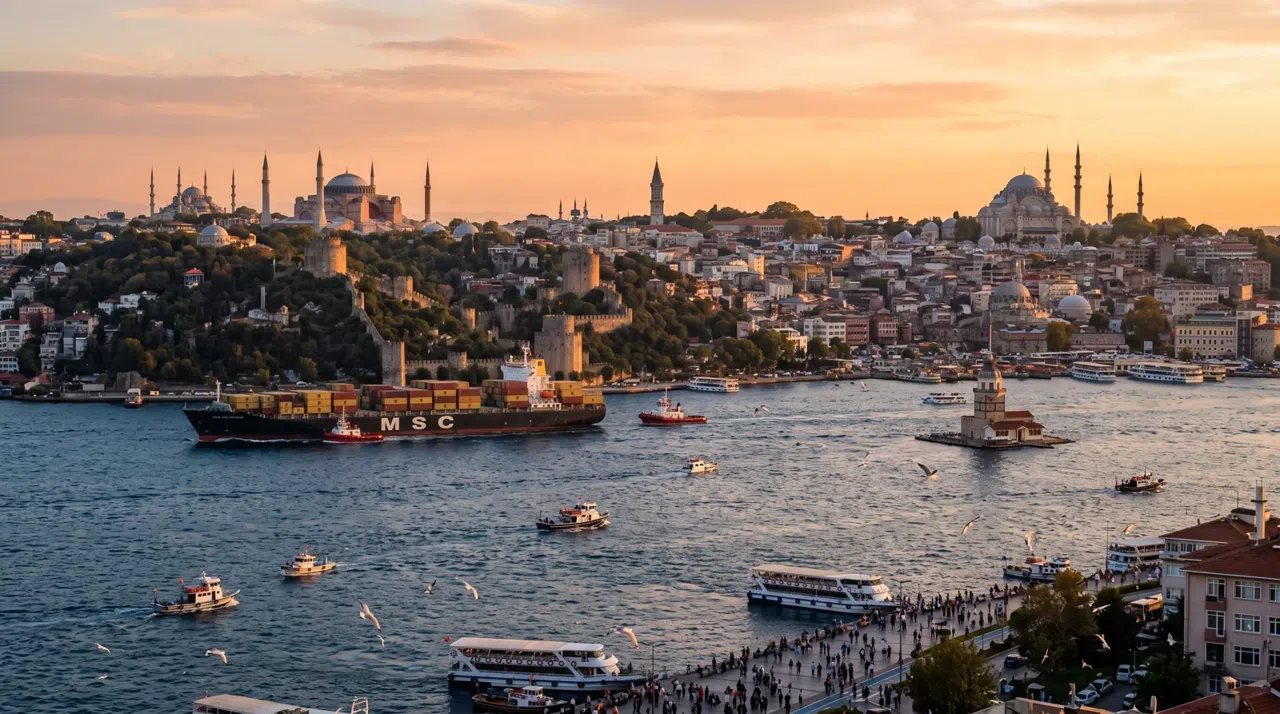 Istanbul at golden hour