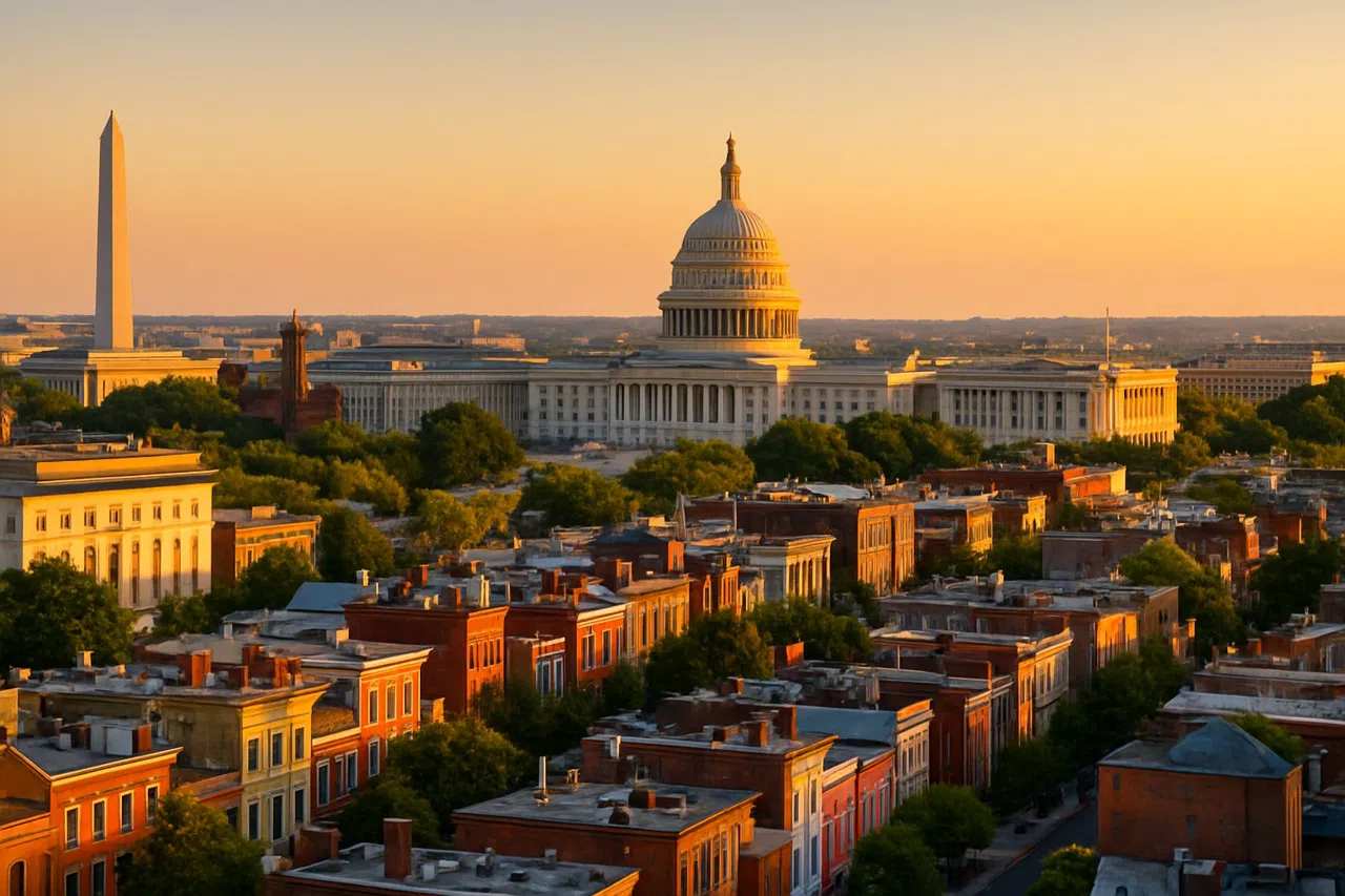 Washington at golden hour