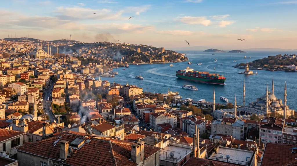 Etablerende bilde av Istanbul