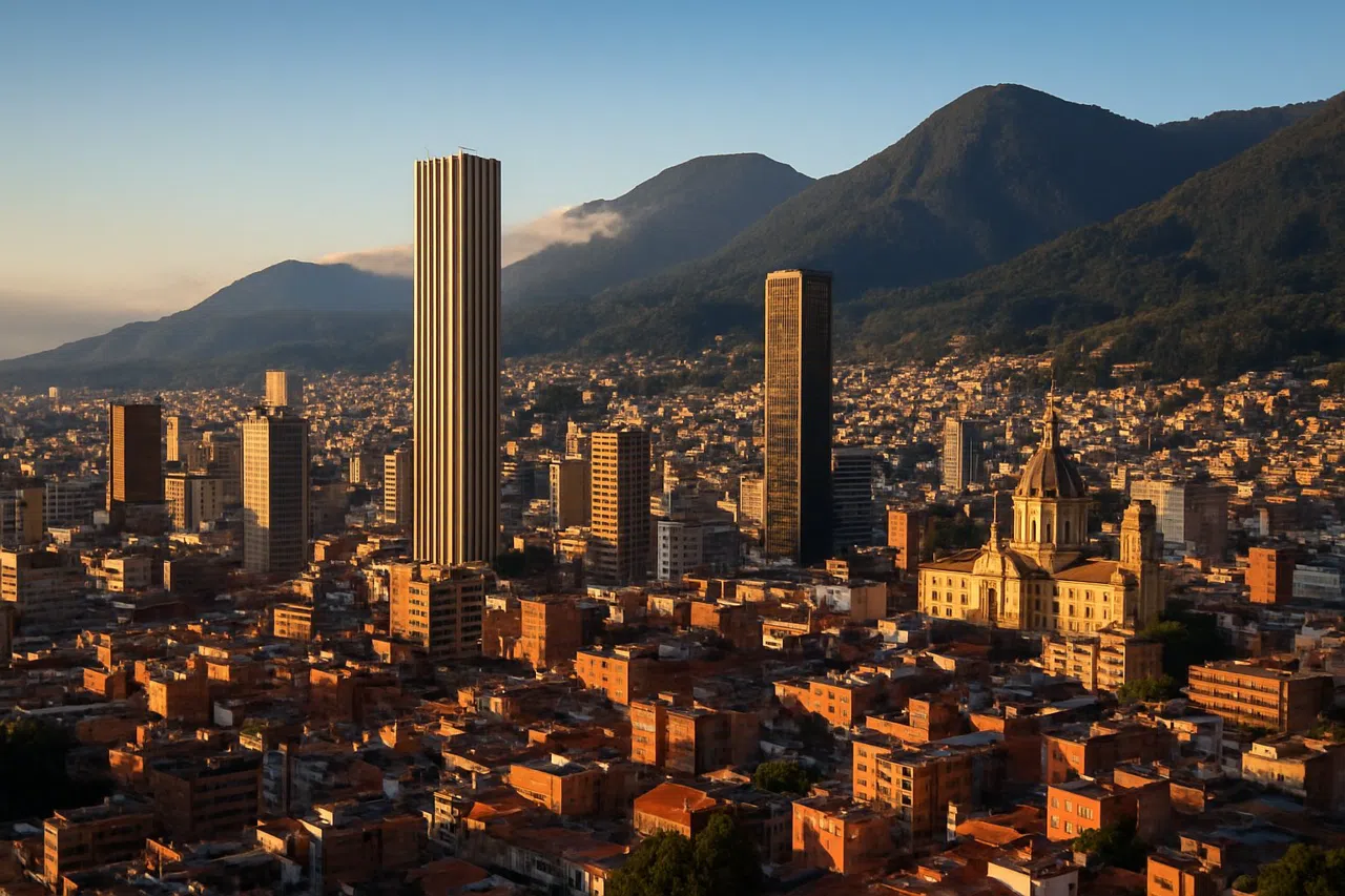 Bogota at golden hour