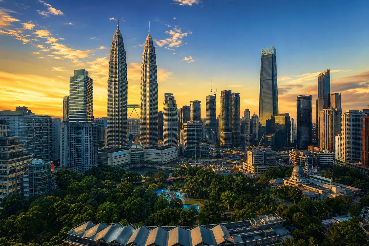 Kuala Lumpur at golden hour
