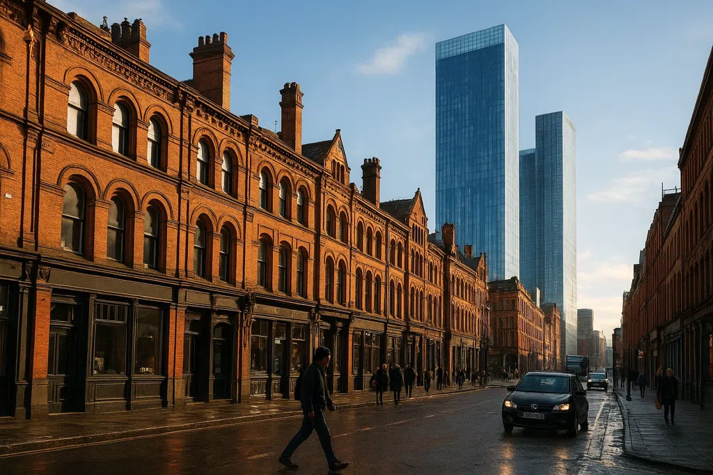 Overzichtsscène van Manchester