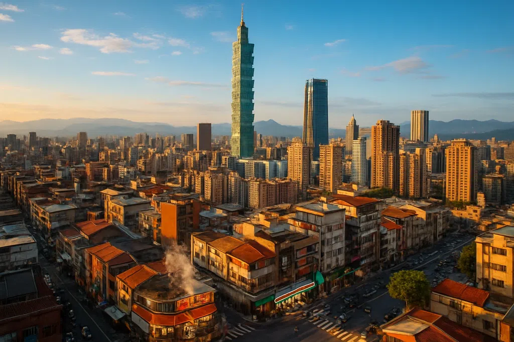 Scène d'établissement de Taipei