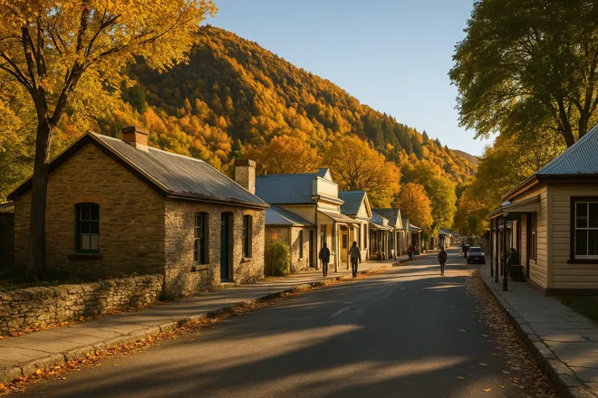 Atmosfæren i Arrowtown, Queenstown