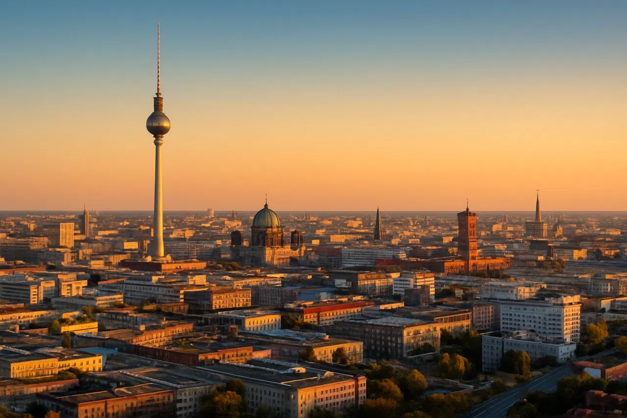 Berlin at golden hour